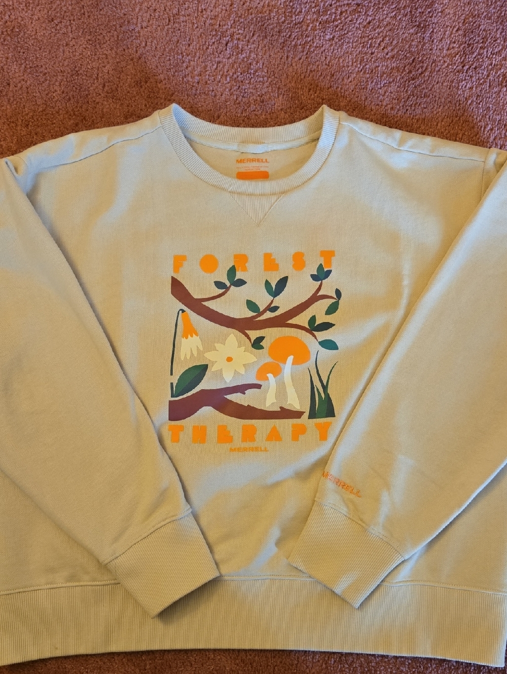 Merrell Womens Graphic Crewneck Sweatshirt